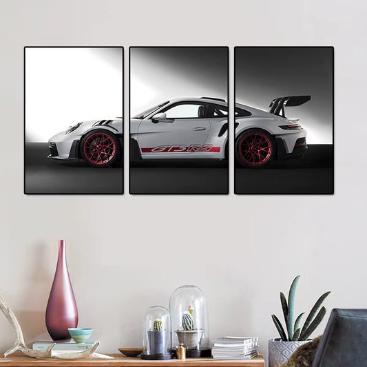3Pcs Classic Industrial Style Car Series Poster Gt3Rs Art Poster Canvas Painting Wall Prints Picture Living Room Home Decor